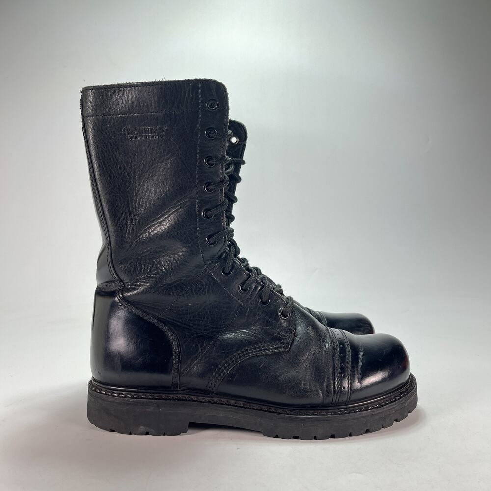 Bates Tall Black Tactical Military Work Shoes Leather Boots Men's Size 9